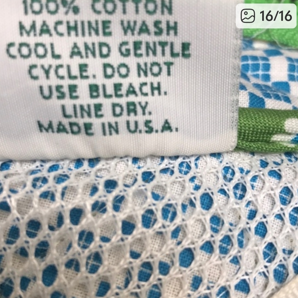 Vera Bradley Green Apple Garment Bag Retired 2004 - Picture 15 of 16